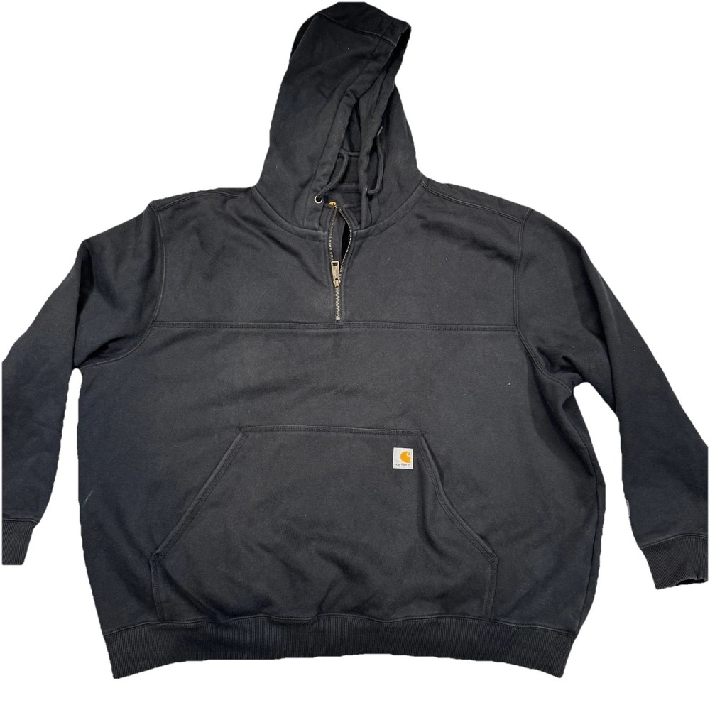 Carhartt Rain Defender Hoodie Men's 3XL Black Original Fit Zip Sweatshirt